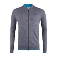 高田贤三(Kenzo)灰色虎头刺绣拉链开衫男运动卫衣套头衫休闲百搭