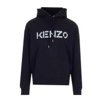 高田贤三(Kenzo)logo印花长袖连帽卫衣男纯棉舒适休闲套头衫潮流