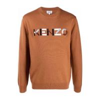 高田贤三(Kenzo)羊毛长袖徽标套衫男运动卫衣圆领休闲百搭套头衫