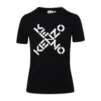 高田贤三(Kenzo)女士运动T恤短袖圆领胸前logo印花套头休闲百搭配