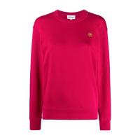 高田贤三(Kenzo)红色虎头图案棉质卫衣女款圆领长袖罗纹细节运动