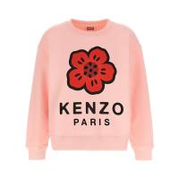 高田贤三(Kenzo)女运动长袖卫衣圆领带徽标舒适百搭休闲套头衫