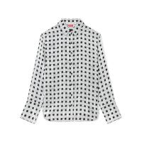 高田贤三(Kenzo)运动风格纹衬衫女百搭休闲长袖套头上衣KENZO风格