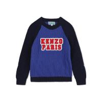 高田贤三(Kenzo)男童长袖圆领棉羊毛卫衣运动百搭套头衫男宝宝春