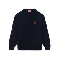 高田贤三(Kenzo)长袖羊毛针织衫男圆领罗纹袖口修身百搭休闲外套