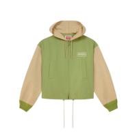 高田贤三(Kenzo)男士长袖连帽拉链外套棉麻混纺休闲百搭运动套头