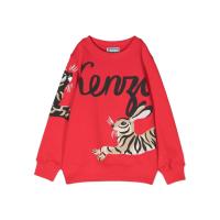 高田贤三(Kenzo)女孩圆领长袖纯棉卫衣运动百搭休闲套头衫春秋季