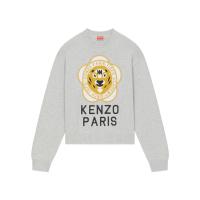 高田贤三(Kenzo)羊毛混纺圆领卫衣女款休闲百搭KENZO虎头刺绣运动