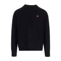 高田贤三(Kenzo)纯羊毛圆领针织毛衣男运动卫衣舒适百搭休闲套头