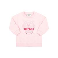 高田贤三(Kenzo)女孩运动卫衣长袖肩部按扣开合虎头刺绣休闲百搭