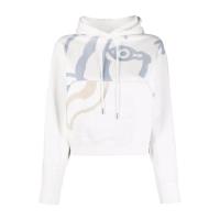 高田贤三(Kenzo)女款棉质抽象印花连帽卫衣长袖休闲舒适潮流套头