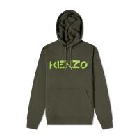 高田贤三(Kenzo)纯棉加绒卫衣男长袖连帽带帽徽标印花休闲oversiz