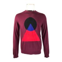 高田贤三(Kenzo)羊毛圆领针织衫男长袖运动休闲潮牌百搭配色时尚