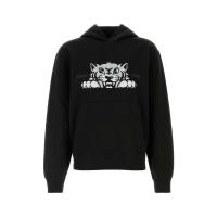 高田贤三(Kenzo)黑棉男士运动卫衣舒适百搭纯棉套头休闲潮流男装