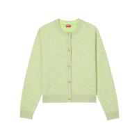 高田贤三(Kenzo)女款长袖针织衫圆领带扣开合罗纹针织运动休闲套