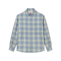 高田贤三(Kenzo)运动长袖格纹衬衫外套男百搭休闲通勤棉质翻领扣