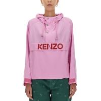 高田贤三(Kenzo)女款针织卫衣徽标连帽拉链口袋魔术贴袖口抽绳运