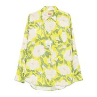 高田贤三(Kenzo)女款粘纤露肩袖纽扣闭合运动衬衫休闲百搭配件卫