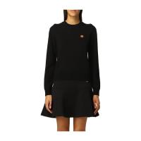 高田贤三(Kenzo)女款老虎贴花羊毛针织衫套头上衣时尚休闲百搭配