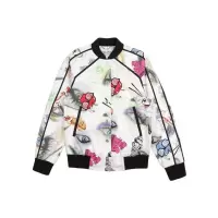 高田贤三(Kenzo)女款棉质印花棒球外套罗纹收口长袖休闲潮流套头