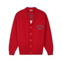 高田贤三(Kenzo)男款长袖开衫羊毛棉混纺休闲百搭前扣设计运动卫