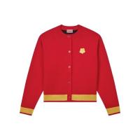 高田贤三(Kenzo)羊毛混纺圆领长袖开衫女运动卫衣休闲百搭外套