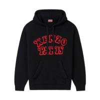 高田贤三(Kenzo)长袖羊毛棉混纺抽绳连帽袋鼠口袋运动卫衣男