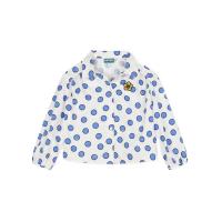 高田贤三(Kenzo)女孩圆点印花棉质运动卫衣圆领长袖直下摆休闲套