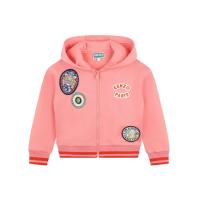 高田贤三(Kenzo)女童棉质运动卫衣可爱徽标贴片连帽款休闲百搭套