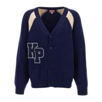 高田贤三(Kenzo)高弹舒适羊毛棉男士长袖针织衫休闲百搭运动套头