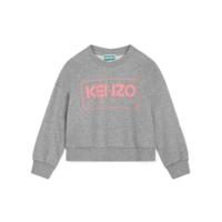 高田贤三(Kenzo)女童运动卫衣长袖圆领棉涤纶拼接舒适百搭休闲套