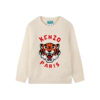 高田贤三(Kenzo)男童长袖针织毛衣棉粘胶锦纶羊毛运动卫衣外套保