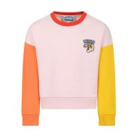 高田贤三(Kenzo)棉质绒感拼色老虎刺绣套头卫衣女童运动休闲百搭