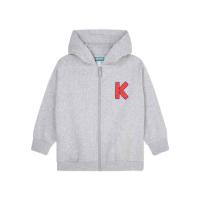 高田贤三(Kenzo)男童长袖拉链卫衣儿童运动套装休闲百搭套头衫秋