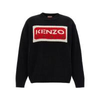 高田贤三(Kenzo)羊毛针织套衫女圆领舒适保暖休闲百搭配色显瘦运