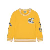 高田贤三(Kenzo)男童长袖圆领印花针织衫棉涤混纺运动卫衣外套