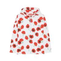 高田贤三(Kenzo)女运动卫衣白色长袖印花抽绳兜帽棉质舒适百搭套