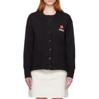 高田贤三(Kenzo)女士运动卫衣纯棉弹力Y领徽标印花休闲套头衫