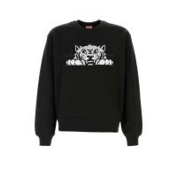 高田贤三(Kenzo)男士黑色纯棉运动卫衣百搭休闲宽松套头潮牌基础