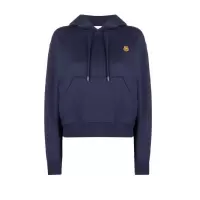 高田贤三(Kenzo)女士运动卫衣虎头图案连帽套头衫休闲百搭舒适棉