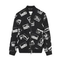 高田贤三(Kenzo)男运动卫衣纯色拼接印花棒球外套情侣款百搭套头