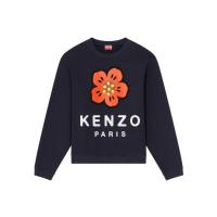 高田贤三(Kenzo)纯棉弹力徽标印花卫衣男女同款休闲百搭套头潮流