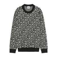 高田贤三(Kenzo)运动卫衣男长袖圆领棉质KENZO提花字母徽标印花休