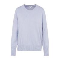 高田贤三(Kenzo)女士运动套衫宽松长袖紫标提花休闲舒适百搭圆领