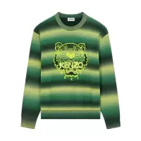 高田贤三(Kenzo)羊毛针织套衫男圆领长袖多色徽标设计运动休闲百