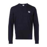 高田贤三(Kenzo)男款棉质混纺圆领长袖虎头刺绣运动卫衣外套