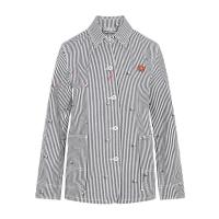 高田贤三(Kenzo)女款衬衫式夹克长袖花朵刺绣徽章装饰休闲外套