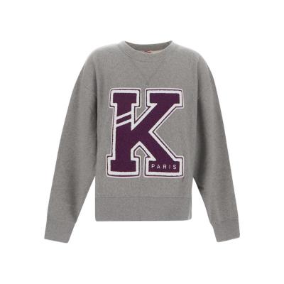 高田贤三(Kenzo)男款棉质落肩圆领卫衣舒适百搭套头休闲运动潮牌