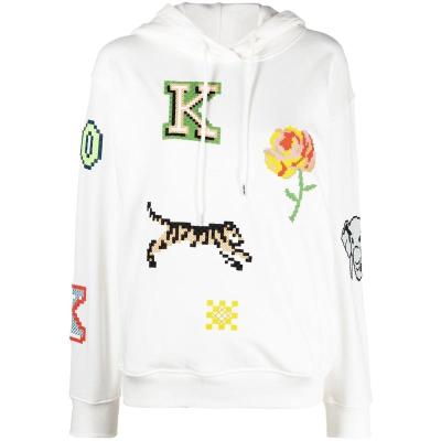 高田贤三(Kenzo)女士运动卫衣带帽印花棉质休闲百搭套头衫