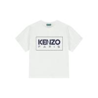 高田贤三(Kenzo)女孩运动卫衣圆领棉质短袖T恤胸前徽标时尚百搭童